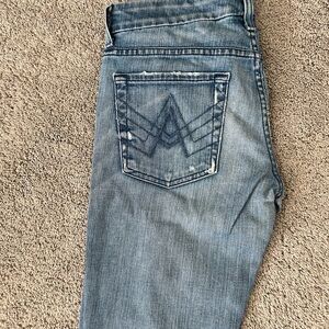 Seven7 Blue Flare & Wide Leg Jeans